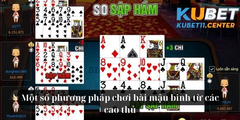 Một số phương pháp chơi bài mậu binh từ các cao thủ